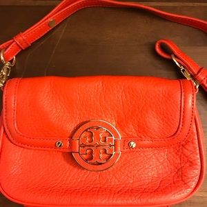 Tory Burch Bright Orange/Red Mini Crossbody Bag